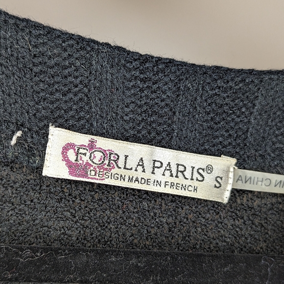 For LA Paris Sz S Black Christmas like dress - Picture 3 of 4